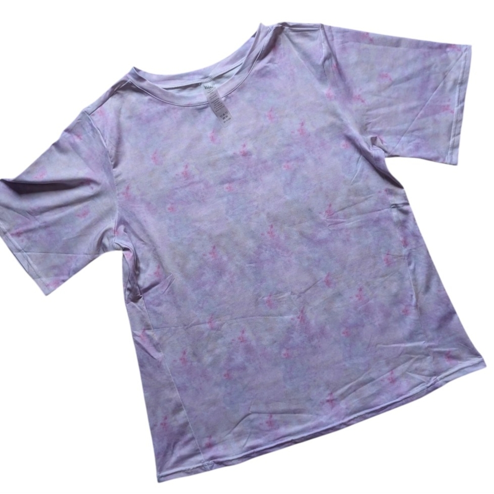 🎀NWOT Nicole Miller Sport Lavender Tie-Dye Tee
